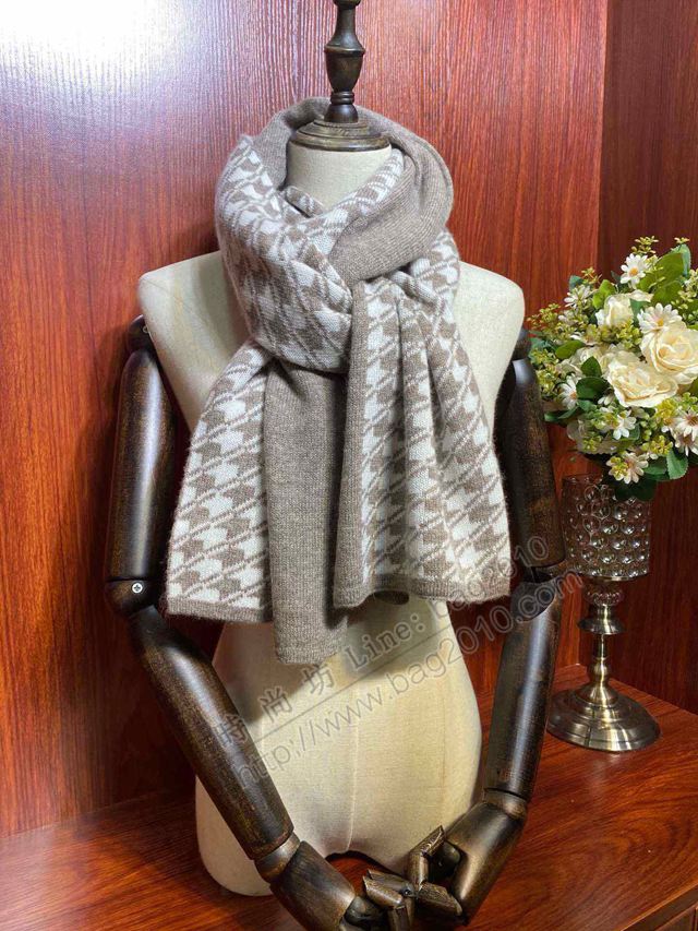 Dior圍巾 千鳥格秋冬必備時尚元素單品 迪奧羊絨交織女圍巾  llwj6733